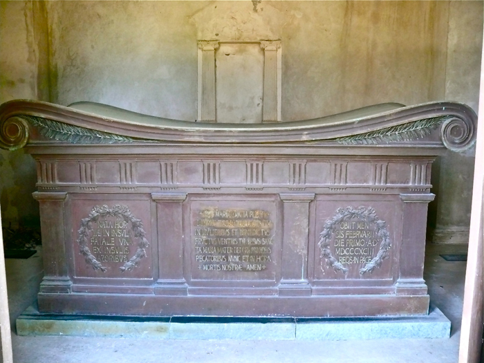Agnes Poett Howard's sarcophagus