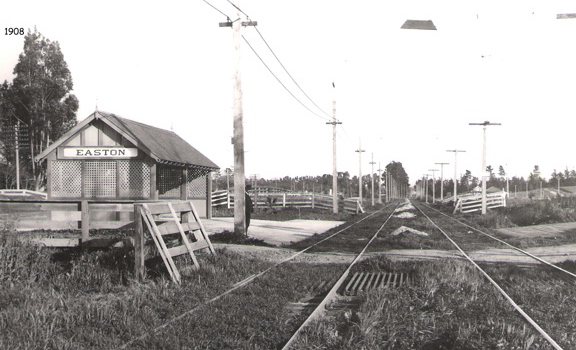 Train Station Built by Ansel M. Easton